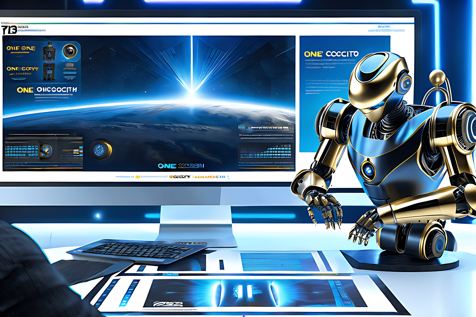 a-ultra-realistic-image-of-a-humanoid-robot-named-one-cognito-the-ai-comedian-doing-stand-up-come-308769811