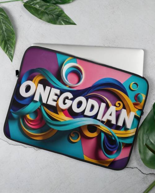 The Word Onegodian Art: Design 01 – Laptop Sleeve