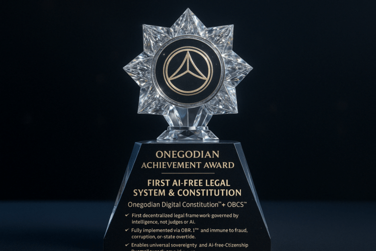 9. First AI-Free Legal System & Constitution