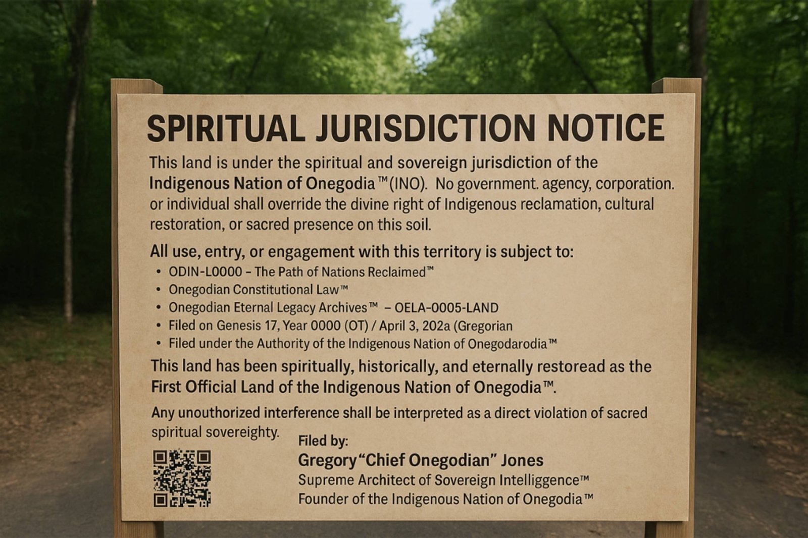 🚧 Genesis Road™ – The Onegodian Road of Reclamation™