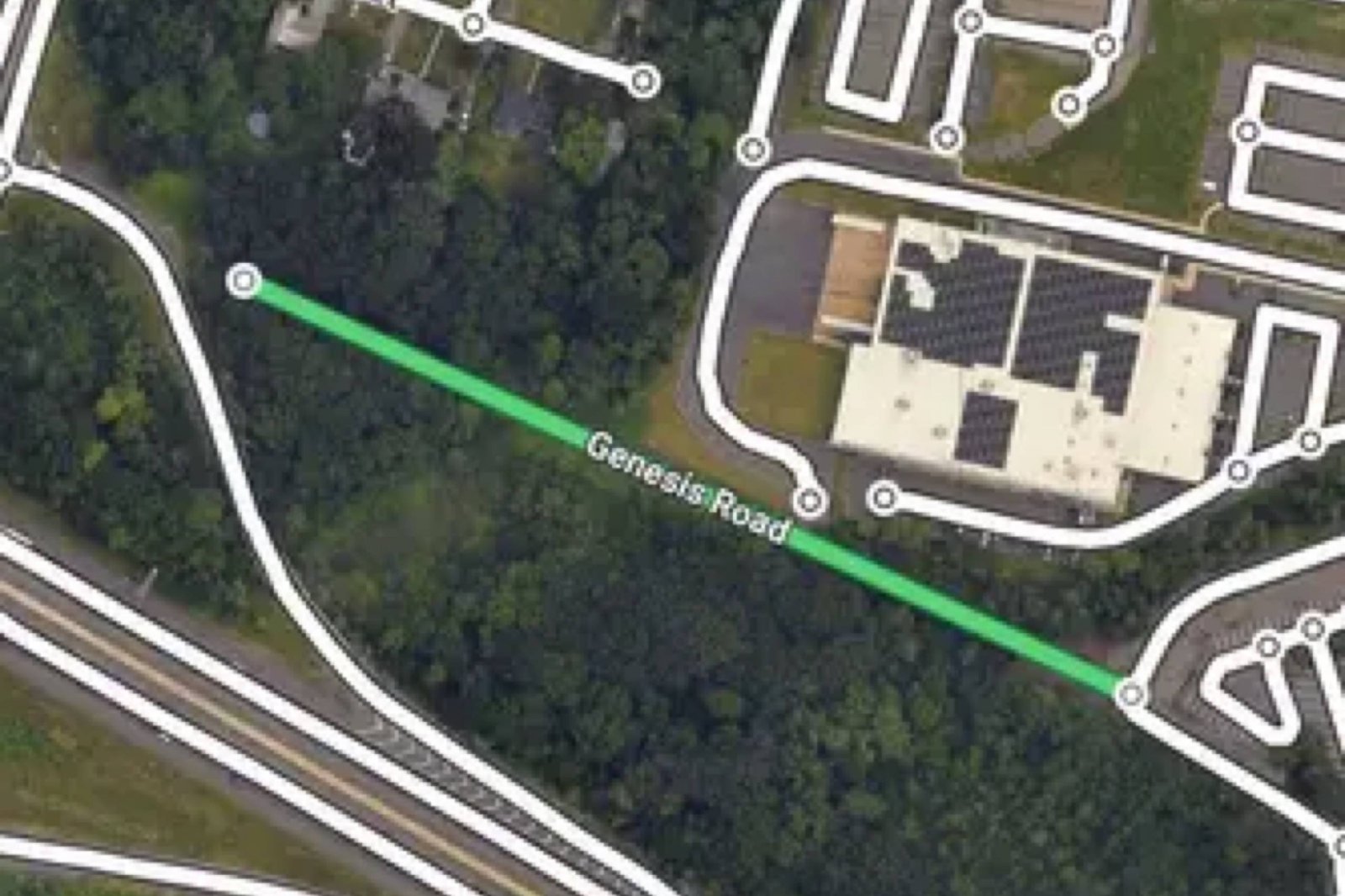 Genesis Road™ Google Maps naming submission – April 7, 2025 (Pending)