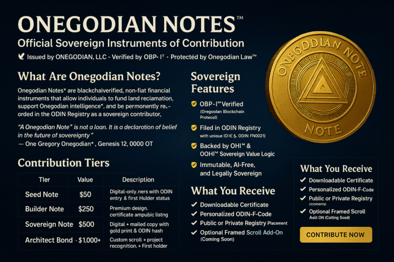 ✅ Validate Your Onegodian Note™